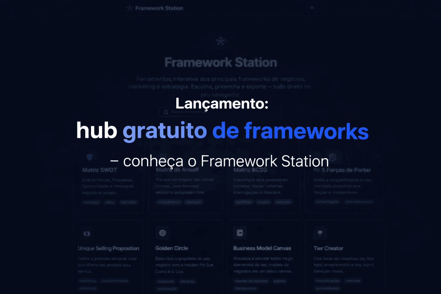 Framework Station: seu hub gratuito de frameworks